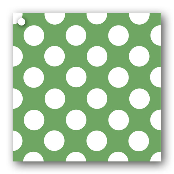Green and White Polka Dot Gift Tags from Dormouse Cards