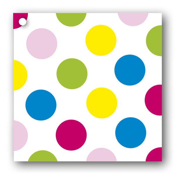 Mulit Coloured Polka Dot Gift Tags from Dormouse Cards
