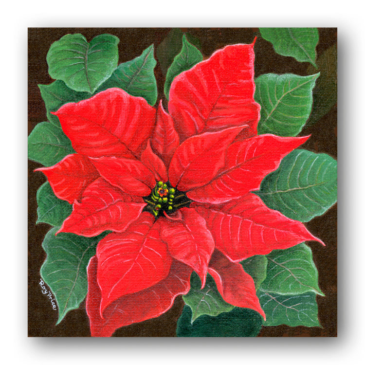 Poinsettia Christmas Gift Tags from Dormouse Cards