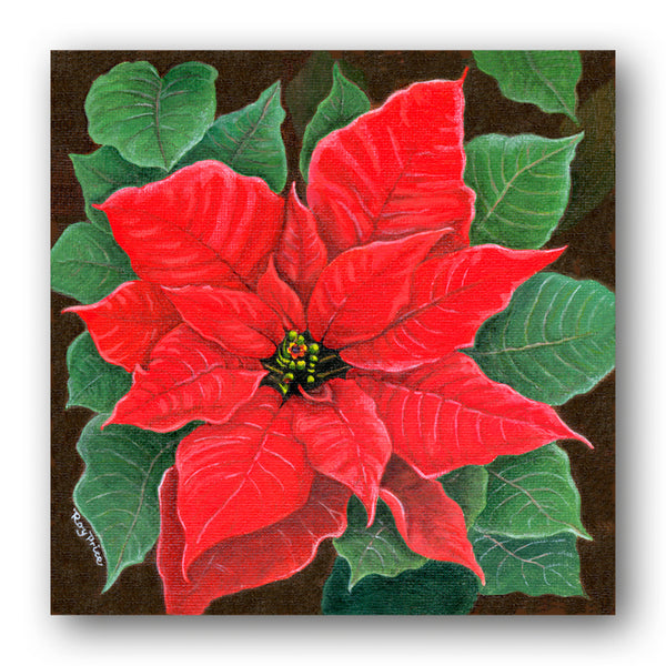 Poinsettia Christmas Gift Tags from Dormouse Cards
