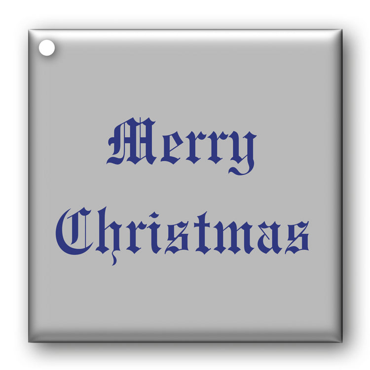 Merry Christmas Metallic Blue Gift Tags from Dormouse Cards