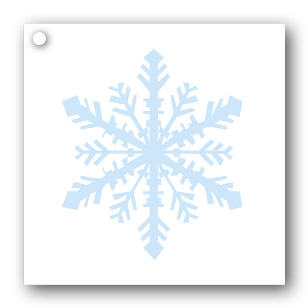 Snowflake Gift Tags blue on white from Dormouse Cards