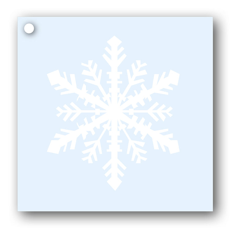 Snowflake Gift Tags white on blue from Dormouse Cards