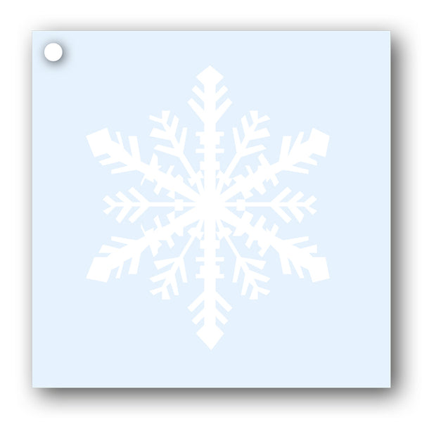 Snowflake Gift Tags white on blue from Dormouse Cards
