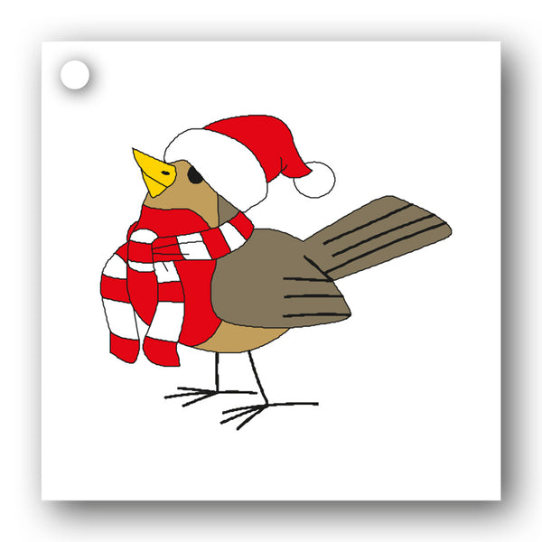 Christmas Robin Gift Tags from Dormouse Cards