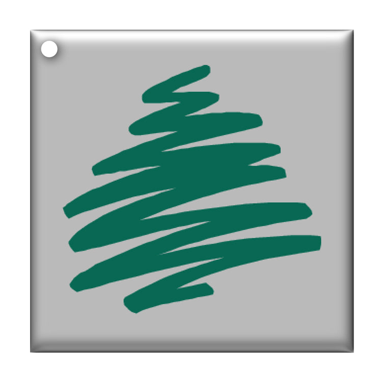 Christmas Tree Silver Metallic Gift Tags from Dormouse Cards