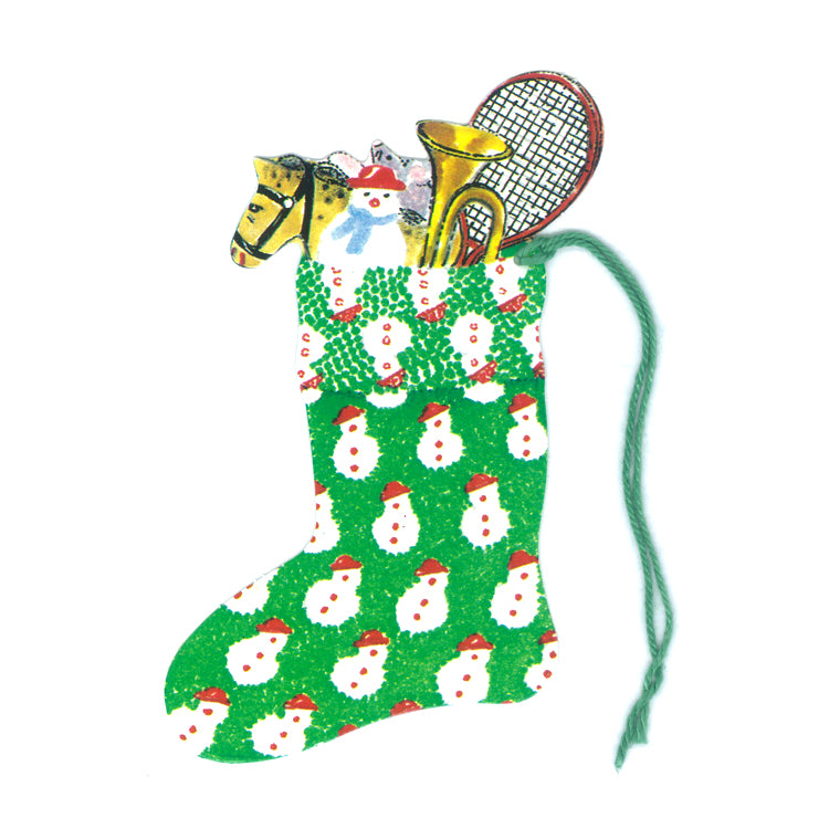 Courtier Snowman Christmas Stocking Gift Tags from Dormouse Cards