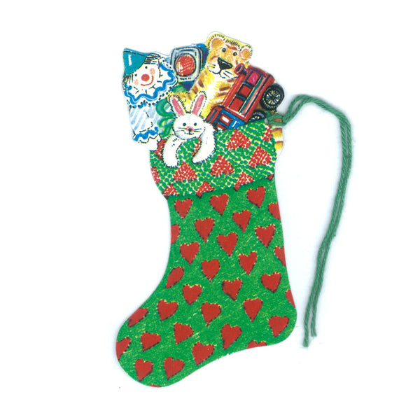 Courtier Hearts Christmas Stockings Gift Tags from Dormouse Cards