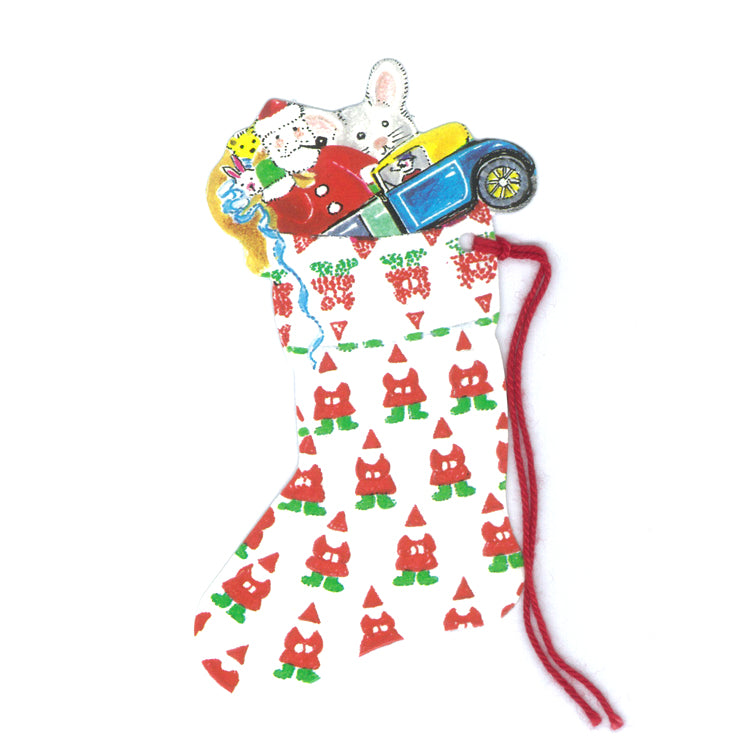 Courtier Santa Christmas Stocking Gift Tags from Dormouse Cards