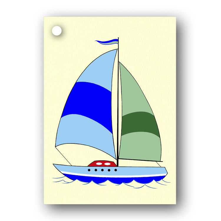 Sailing Boat Gift Tags from Dormouse Cards