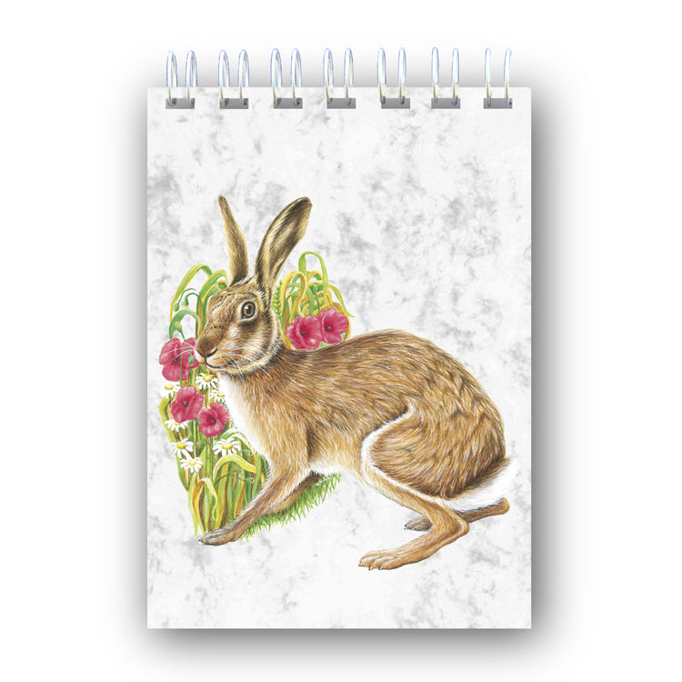 A6 Hare Wire Bound Marble Notebook from Dormouse Cards