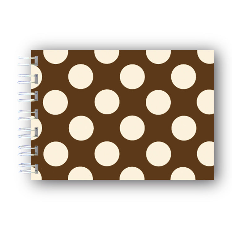 A6 Brown and Cream Wire Bound Notebook