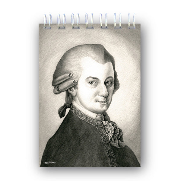 A6 Mozart Wire Bound Notebook from Dormouse Cards
