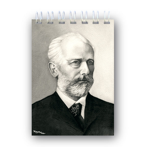 A6 Tchaikovsky Wire Bound Notebook from Dormouse Cards