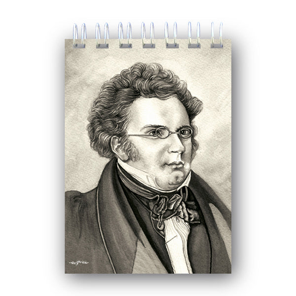 A6 Schubert Wire Bound Notebook from Dormouse Cards