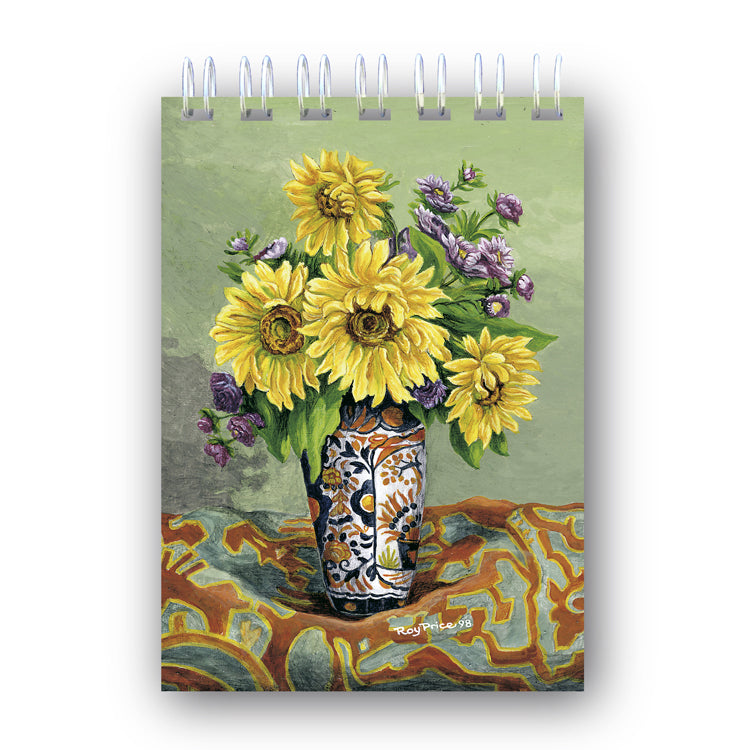 A6 Sunflowers Wire Bound Notebooks from Dormouse Cards