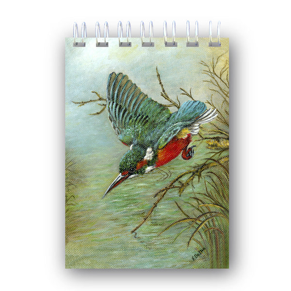 A6 Wire Bound Kingfisher Notebook from Dormouse Cards