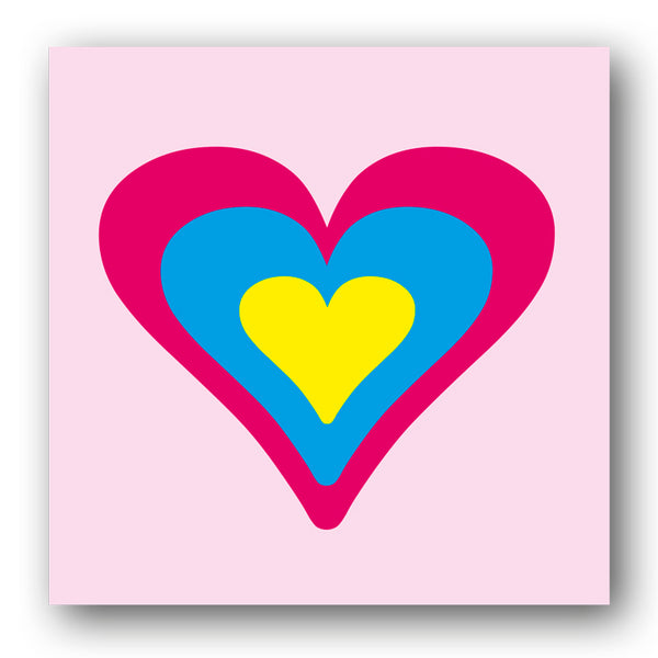 Three Hearts Notelets from Dormouse Cards