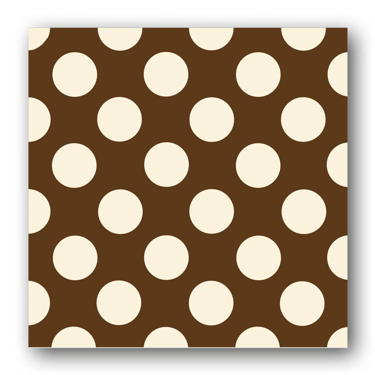 Brown and Cream Polka Dot Notelets from Dormouse Cards