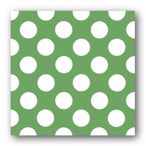 Green and White Polka Dot Notelets from Dormouse Cards