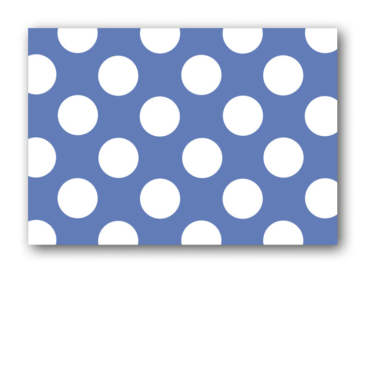 Blue and White Polka Dot Postcards from Dormouse Cards