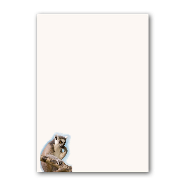 A5 Lemur Notepaper from Dormouse Cards