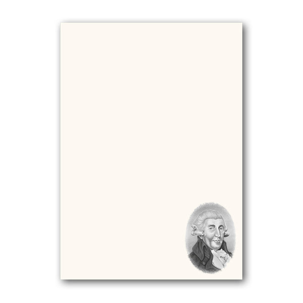 Haydn A5 Notepaper from Dormouse Cards
