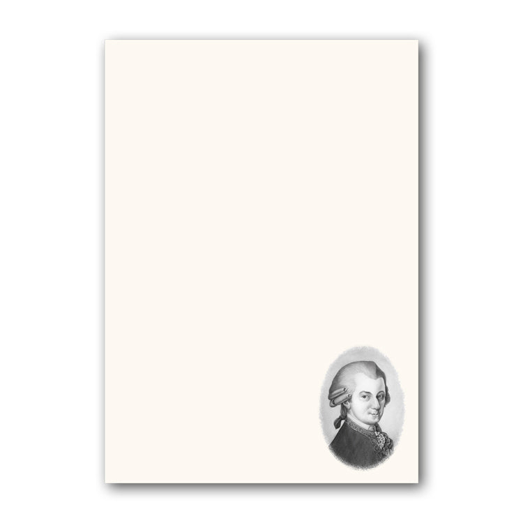 Mozart Notepaper from Dormouse Cards
