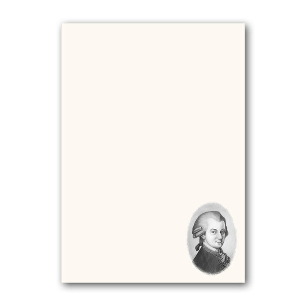Mozart Notepaper from Dormouse Cards