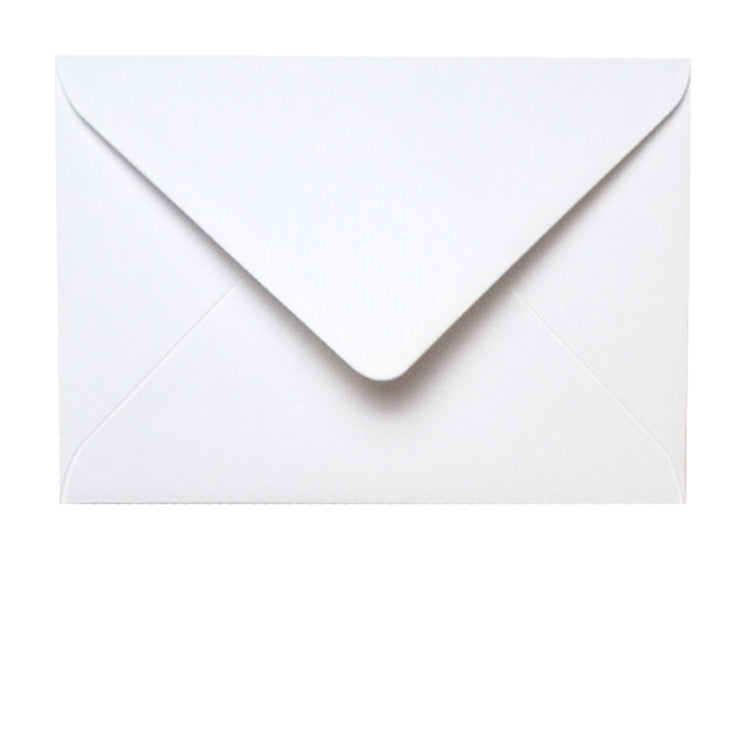 C6 Diamond Flap White Envelopes from Dormouse Cards