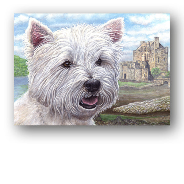 Pack of 10 West Highland White Terrier Gift Tags from Dormouse Cards