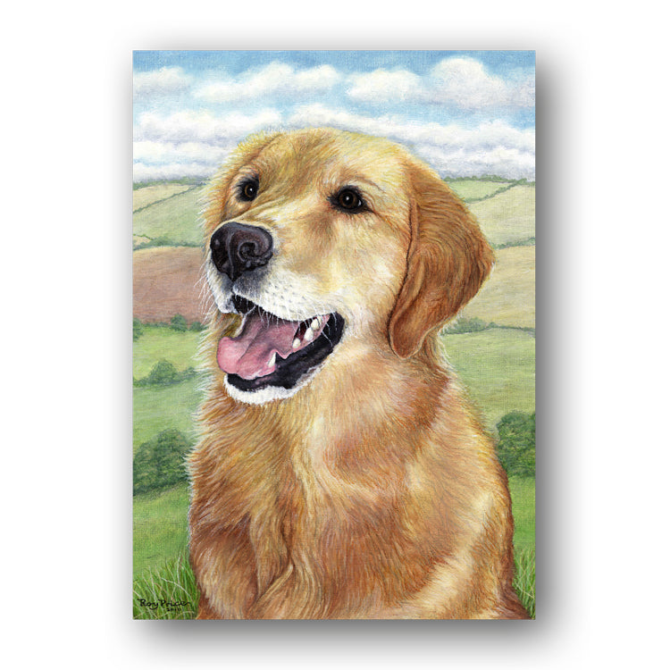 Pack of 10 Golden Retriever Gift Tags from Dormouse Cards