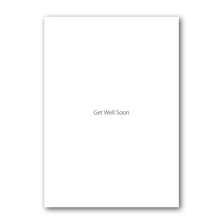 Suzy the Grey Cat Get Well Soon Card from Dormouse Cards