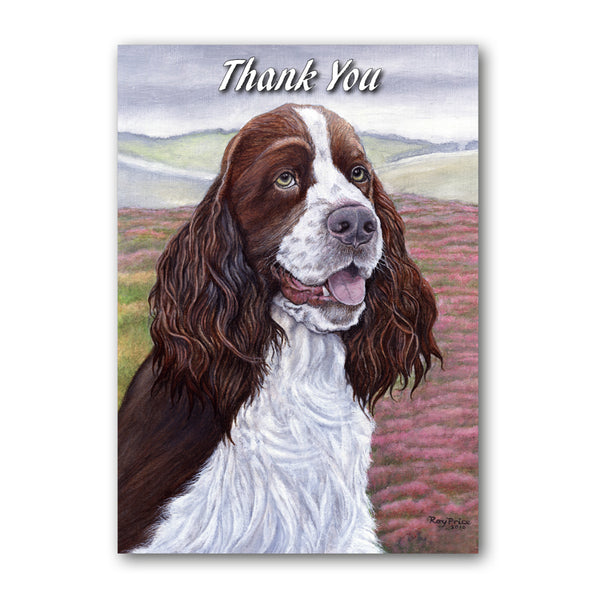 English Springer Spaniel Thank You Card from Dormouse Cards