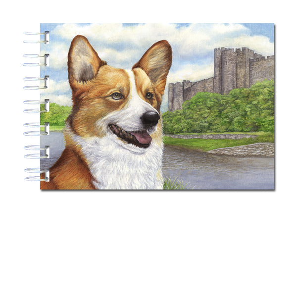 A6 Welsh Corgi Wire Bound Notebook