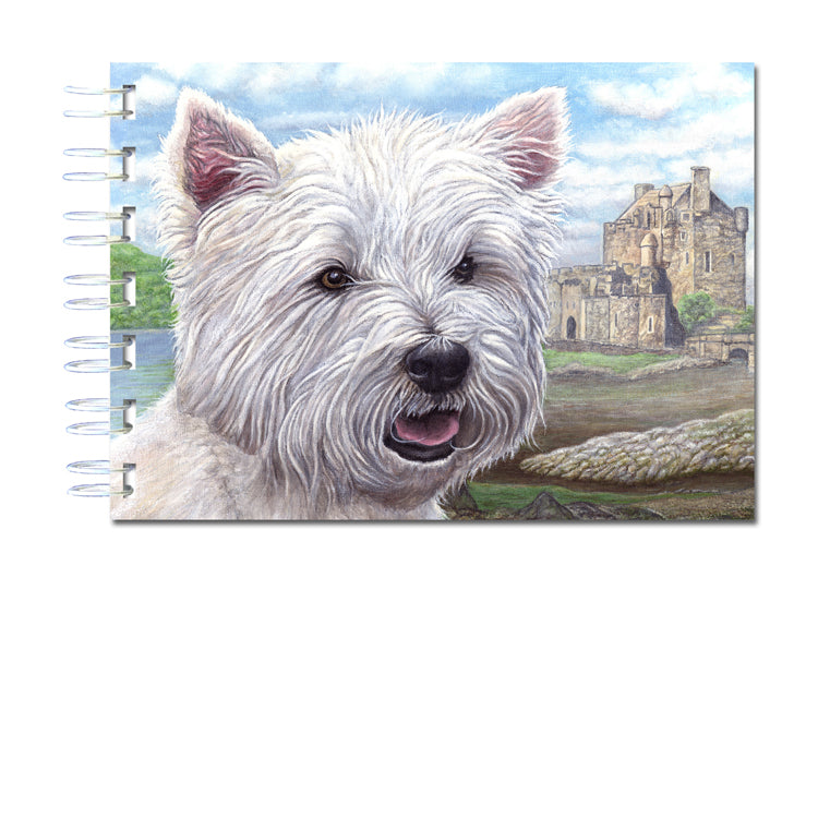 A6 Wire Bound West Highland White Terrier Notebook from Dormouse Cards
