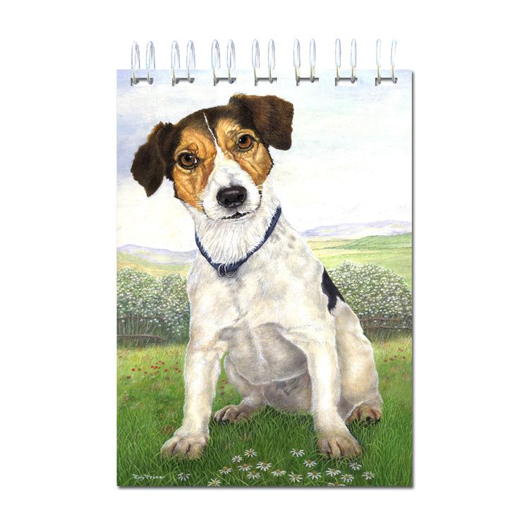 A6 Jack Russell Terrier Wire Bound Notebook