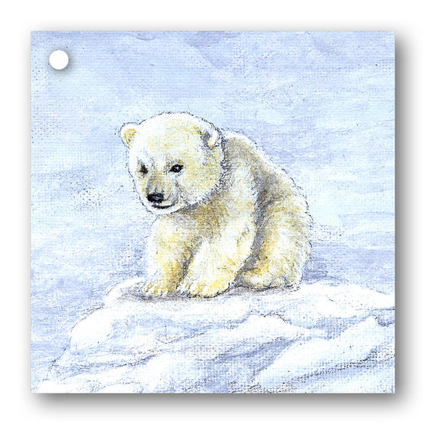 Baby Polar Bear Christmas Gift Tags from Dormouse Cards