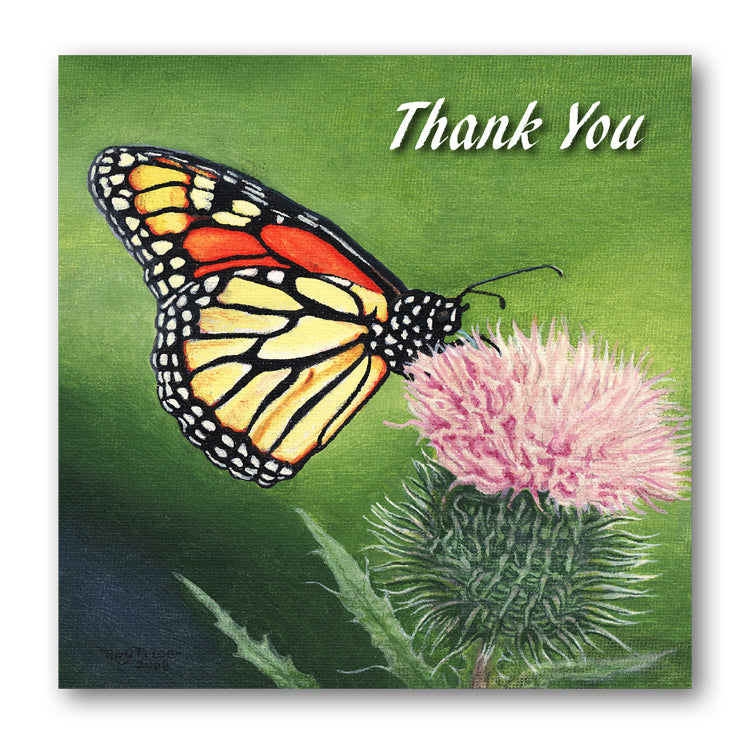 Butterfly Thank You Card from Dormouse Cards