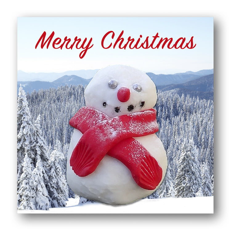 Pack of 5 Funny Snowman Christmas Cards from Dormouse Cards