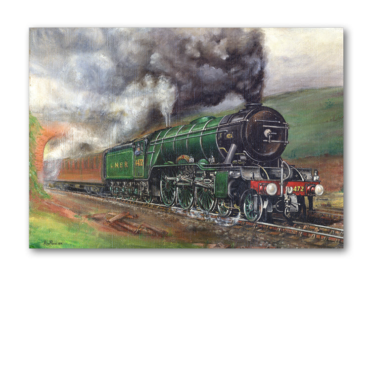 Lustre Mint Green Gift Wrap and Flying Scotsman Gift Tags from Dormouse Cards