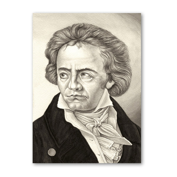 Fine Art Beethoven Father's Day Card from Dormouse Cards