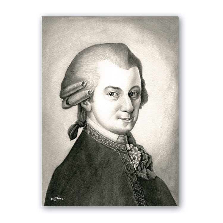 Pack of 5 A6 Mozart Notelets
