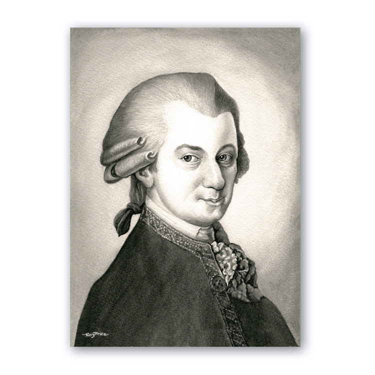 Fine Art Mozart Mother's Day Card from Dormouse Cards