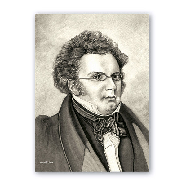 Schubert Notelets from Dormouse Cards